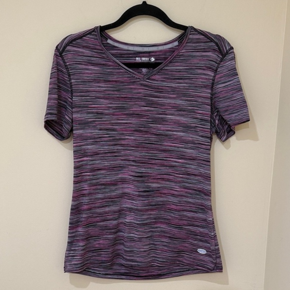 Reel Legends Women's Multicolor Short Sleeve Tee casual women’s workout Top S